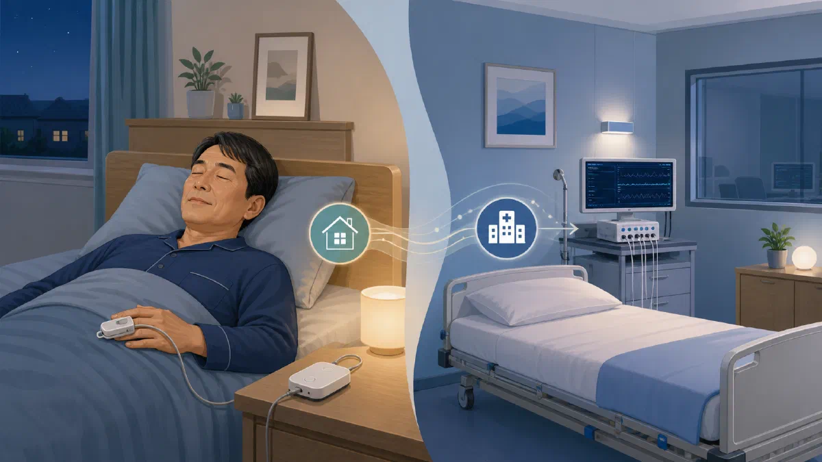睡眠時無呼吸の検査は自宅でできる？簡易検査とPSGの違い・流れ